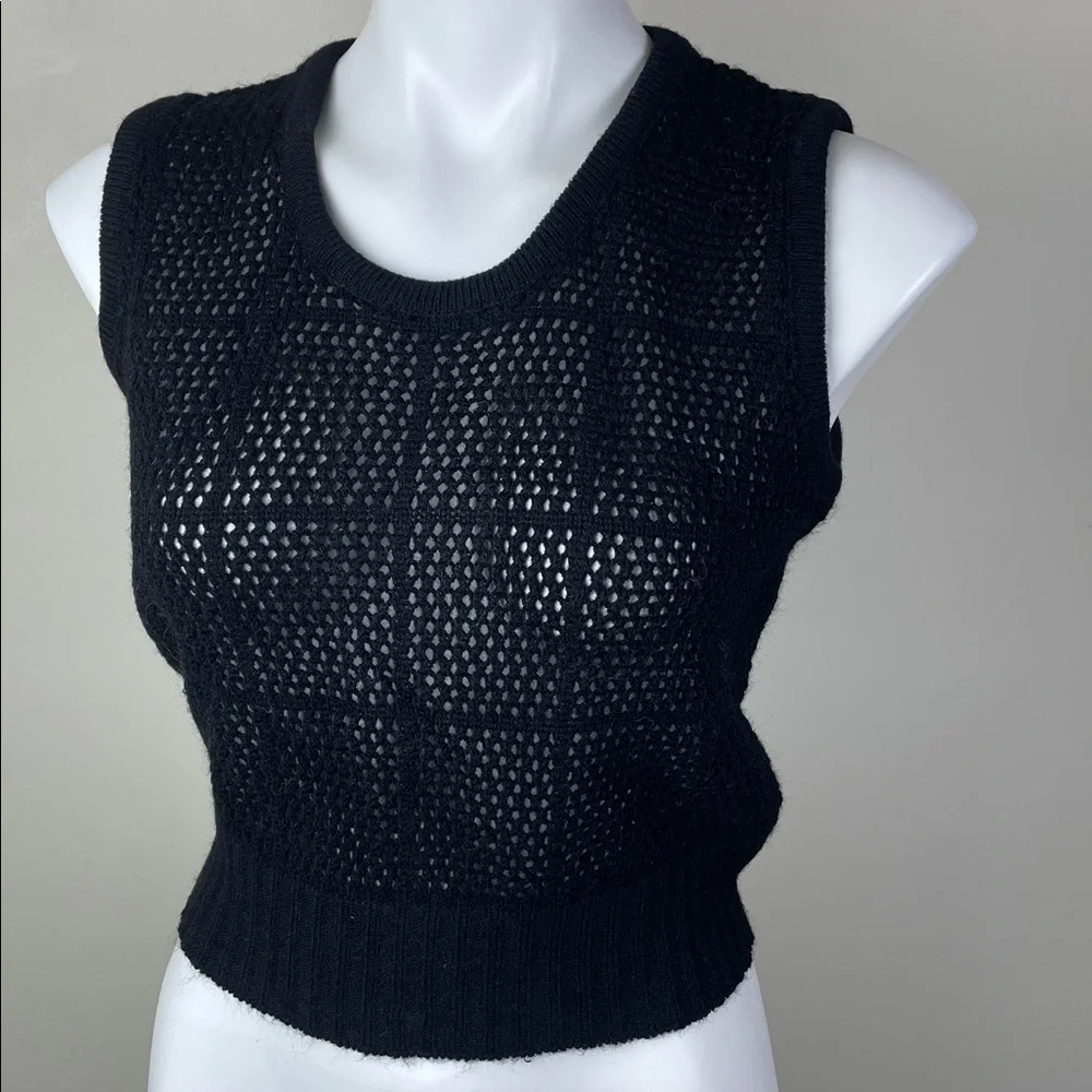 Ecco Bay Open Knit Vintage Sweater Vest